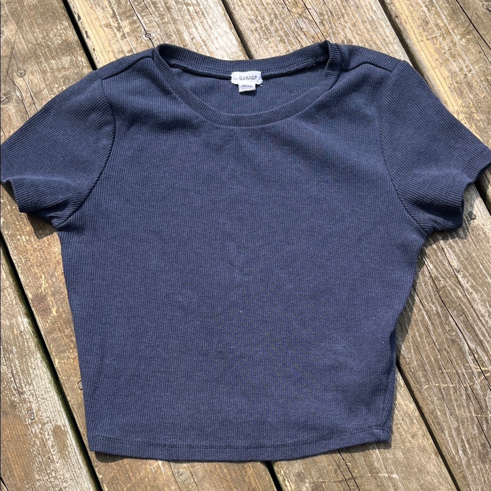 Garage blue crop top